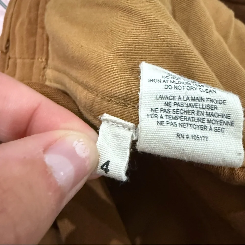Ulla Johnson Pants Moleskin Sabi Straight Leg Belted in Tobacco Brown